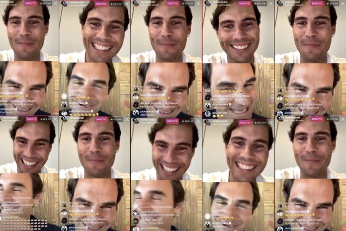 Instagram Federer Nadal